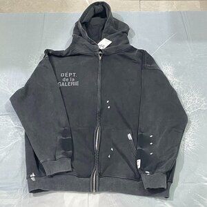 Gallery Dept Black Hooded Casual Sportswear Top